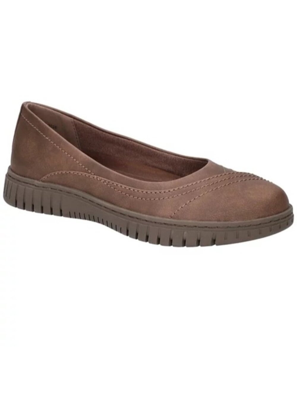 Easy Street Cosma Size 6.5 Narrow Ballet Flats Comfort Slip-On Round Toe Brown